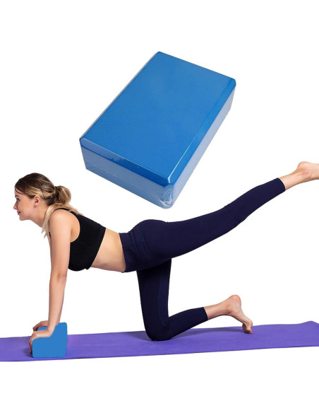 Bloques de Yoga RIPTEADRY 2 Pack Espuma EVA Antideslizantes 23x15x7.5cm
