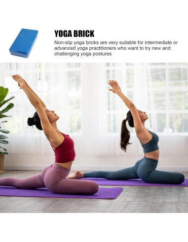 Bloques de Yoga RIPTEADRY 2 Pack Espuma EVA Antideslizantes 23x15x7.5cm