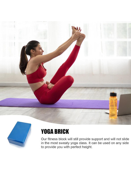 Bloques de Yoga RIPTEADRY 2 Pack Espuma EVA Antideslizantes 23x15x7.5cm