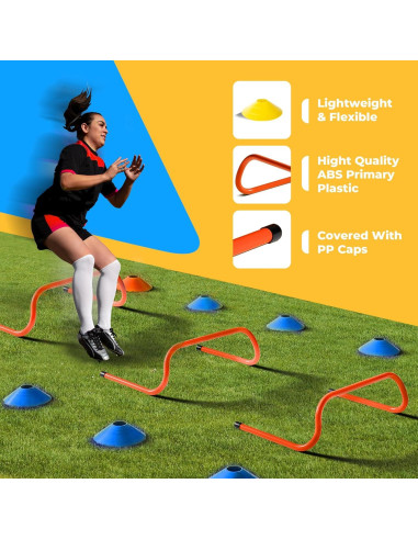 Kit de Entrenamiento de Agilidad StrikerSteps ATS-25 - 2 Escaleras 6.1m