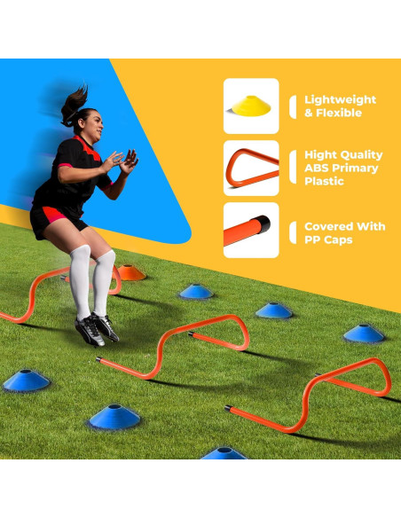 Kit de Entrenamiento de Agilidad StrikerSteps ATS-25 - 2 Escaleras 6.1m