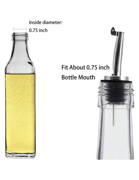 Vertedores de Aceite y Licor Axe Sickle - Acero Inoxidable - 2 Pcs