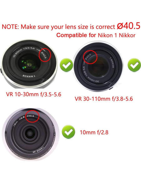 Tapa de lente 40.5mm FANZR para Sony E-mount y Nikon