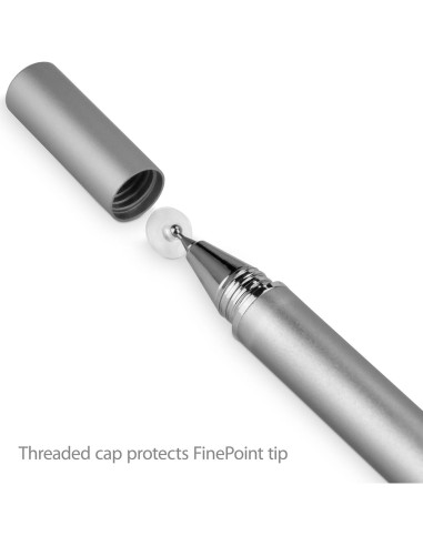 Bolígrafo Stylus BoxWave FineTouch para iPhone 11 Pro Max - Plata