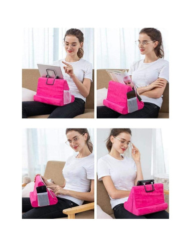 Cojín Soporte para Laptop y Tableta Fourd Rosa 32.5x28.5 cm