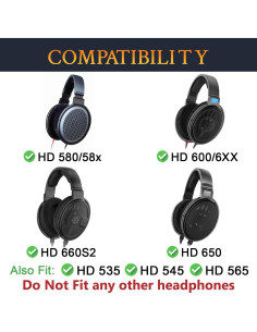 Funda de Microfibra SOULWIT para Auriculares Sennheiser HD660S/HD650/HD600 - 2 Bultos 2
