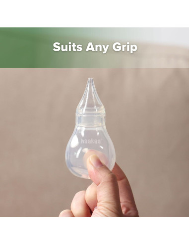 Aspirador Nasal de Silicona Haakaa y Limpiador BabyCroc