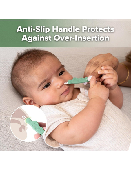 Aspirador Nasal de Silicona Haakaa y Limpiador BabyCroc