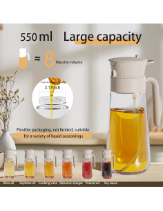 Botella Dispensadora de Aceite de Oliva 550ml Keaixinyu 2