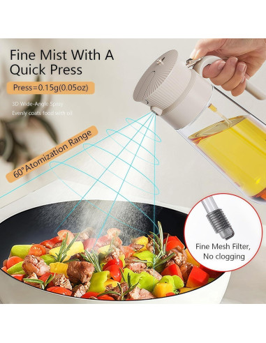 Botella Dispensadora de Aceite de Oliva 550ml Keaixinyu