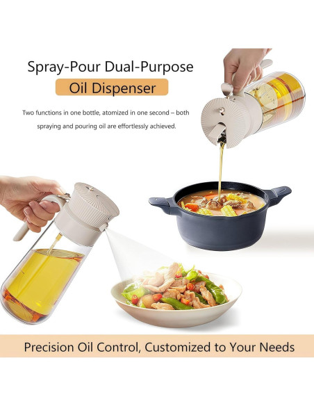 Botella Dispensadora de Aceite de Oliva 550ml Keaixinyu