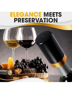 Tapón y Bomba de Vino Eléctrico Berkware con Pantalla LED 2