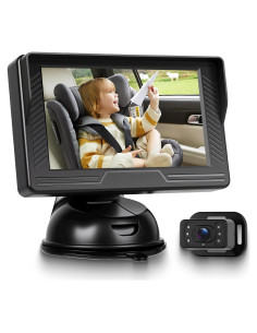 Monitor de Coche para Bebés Upriding 4.3" con Cámara Gran Angular