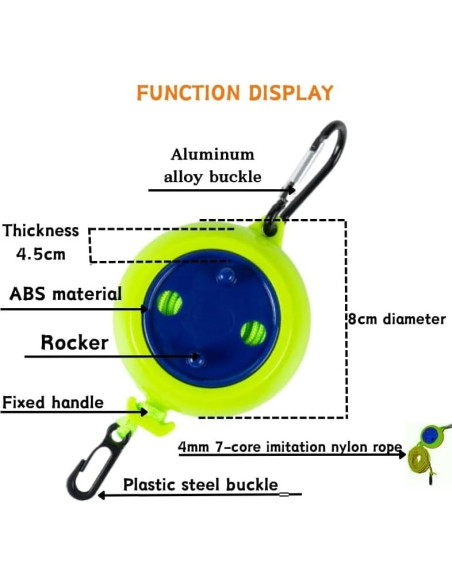 Cuerda de Secado Retráctil MIXNEX Verde con 20 Clips y Bolsa