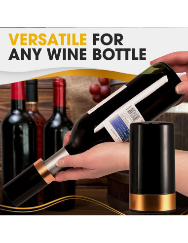 Tapón y Bomba de Vino Eléctrico Berkware con Pantalla LED