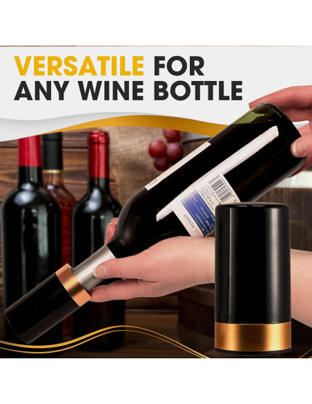 Tapón y Bomba de Vino Eléctrico Berkware con Pantalla LED