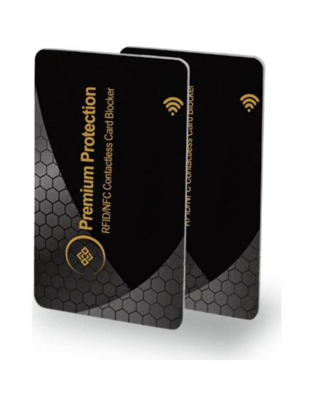 Tarjeta Bloqueadora RFID KF-Premium - Paquete de 2 Doradas