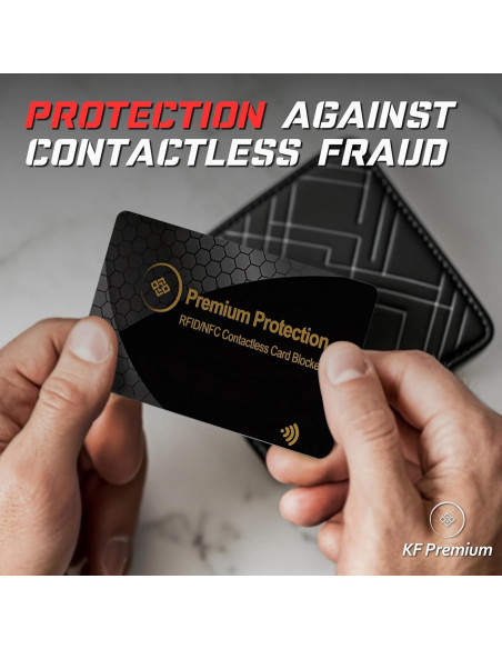Tarjeta Bloqueadora RFID KF-Premium - Paquete de 2 Doradas