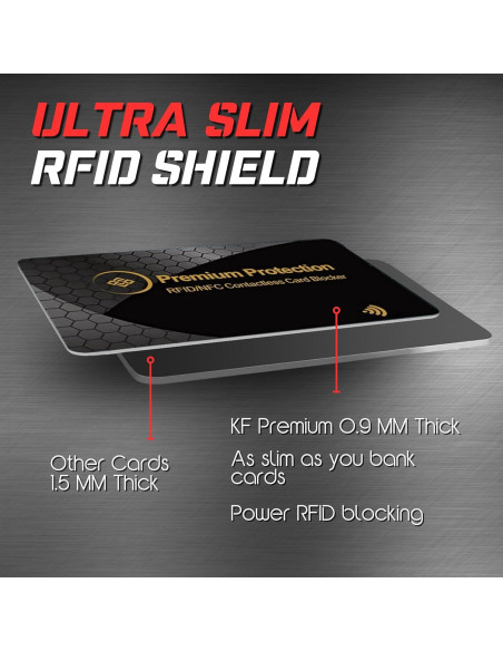 Tarjeta Bloqueadora RFID KF-Premium - Paquete de 2 Doradas
