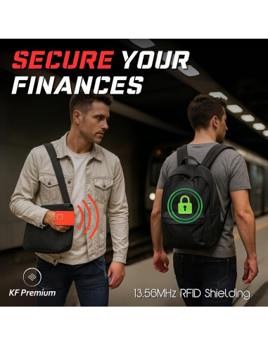 Tarjeta Bloqueadora RFID KF-Premium - Paquete de 2 Doradas