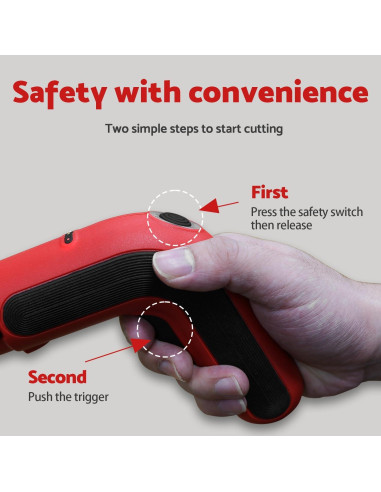 Cortadora Eléctrica de Cartón S&F STEAD & FAST 4V Inalámbrica