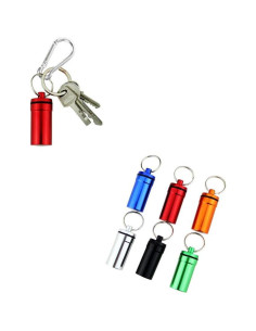 Set de 6 Organizadores de Pastillas Aluminio Westonetek con Llavero 2