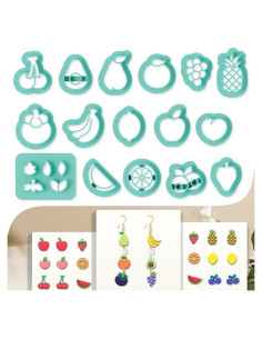 17 Cortadores de Arcilla Polimérica Frutas beinkmake DIY