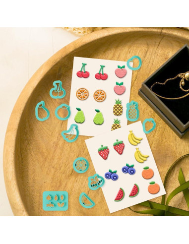 17 Cortadores de Arcilla Polimérica Frutas beinkmake DIY