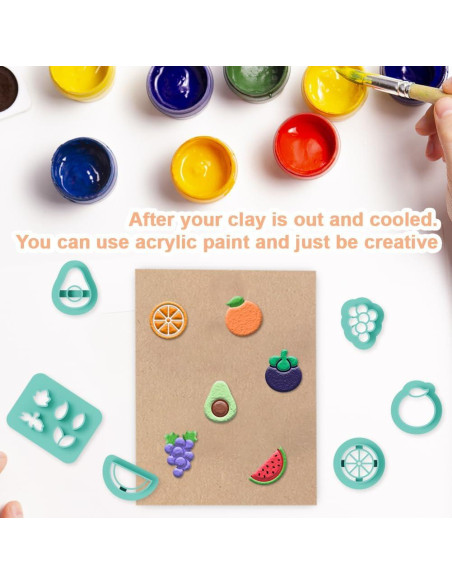17 Cortadores de Arcilla Polimérica Frutas beinkmake DIY