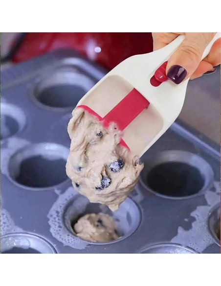 Dispensador de Masa para Cupcakes Genérico - Paquete de 2 Rosa