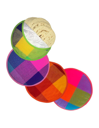 Calentador de Tortillas Armengol Grande Aislado 4 Piezas Púrpura