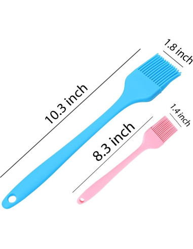 Juego de Brochas de Silicona Yoki Peony - Horneado y Basting