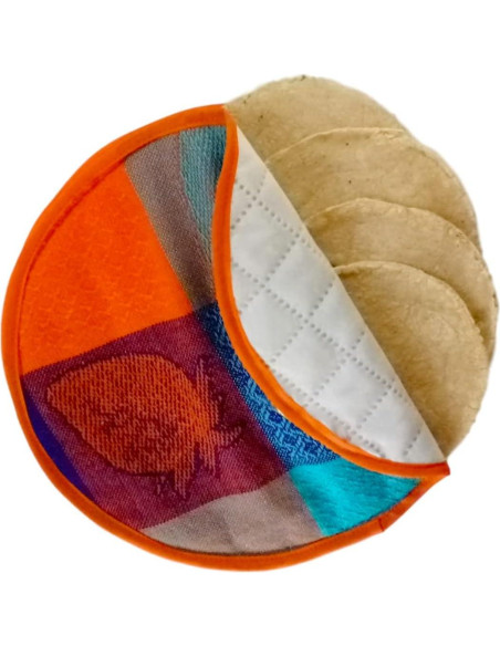 Calentador de Tortillas Armengol Grande Aislado 4 Piezas Púrpura