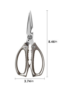 Tijeras de Cocina Honsen de Acero Inoxidable 230g Ultra Afiladas 2