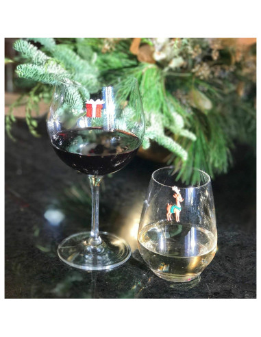 Set de 6 Marcadores Magnéticos Simply Charmed para Copas de Vino