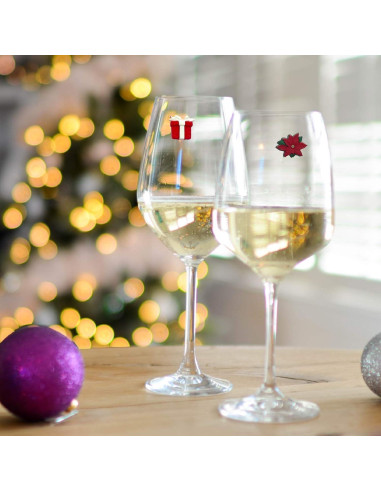 Set de 6 Marcadores Magnéticos Simply Charmed para Copas de Vino