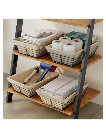 Cestas de Almacenamiento Estilo Granja CICUFY - 4 Unidades