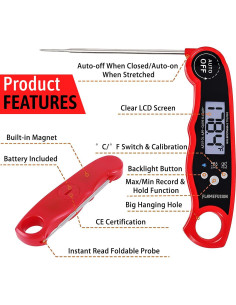 Termómetro Digital FlameFusion FF-101 A Prueba de Agua 2