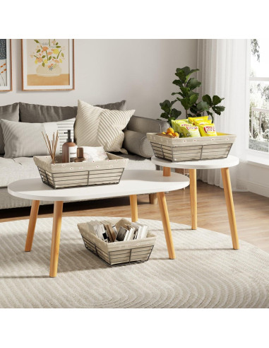 Cestas de Almacenamiento Estilo Granja CICUFY - 4 Unidades