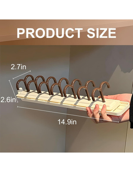 2 Perchas Ahorra Espacio Genérico con 14 Ganchos Antideslizantes