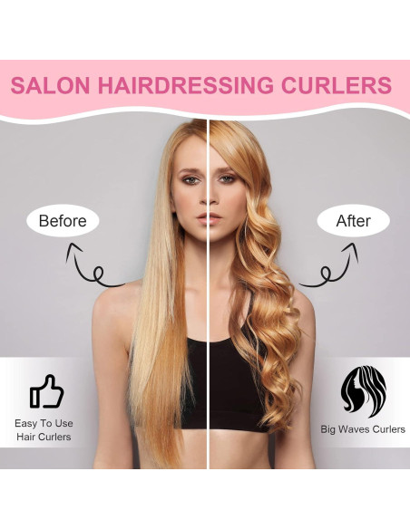 Juego de 37 Rulos Térmicos de Aluminio WILLBOND 3 Tamaños