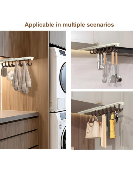 2 Perchas Ahorra Espacio Genérico con 14 Ganchos Antideslizantes
