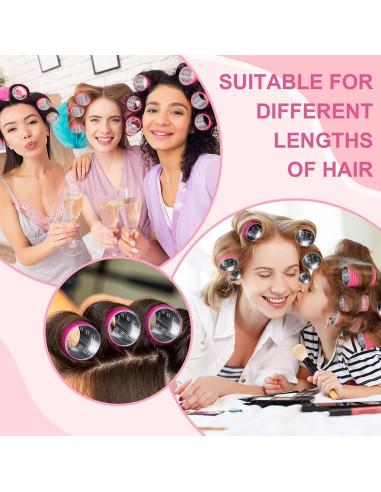 Juego de 37 Rulos Térmicos de Aluminio WILLBOND 3 Tamaños