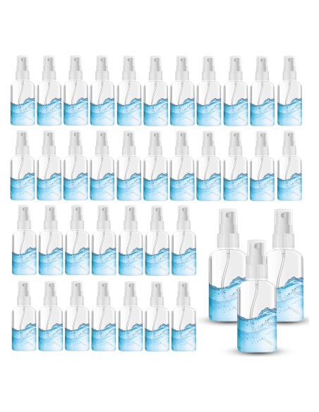 100 Botellas de Spray Reutilizables AODESTINY 30ml Plástico
