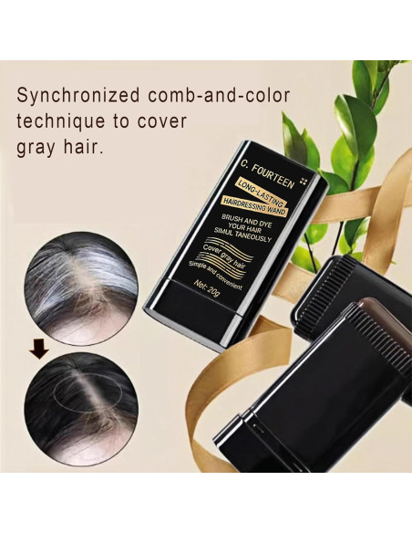 Tinte para Cabello Vienflona Stick 2 en 1 Café - Retoque Canas