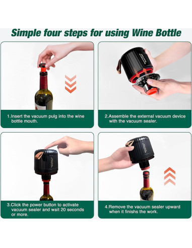 Sellador al vacío eléctrico ZenTong Infi 4 en 1 para frascos