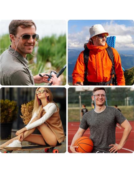 10 Correas Ajustables para Gafas WJIAAA - Multicolor 32 cm