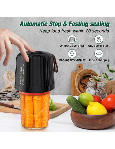 Sellador al vacío eléctrico ZenTong Infi 4 en 1 para frascos