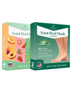 Mascarilla Exfoliante para Pies Plantifique 4 Paquetes Hombres y Mujeres