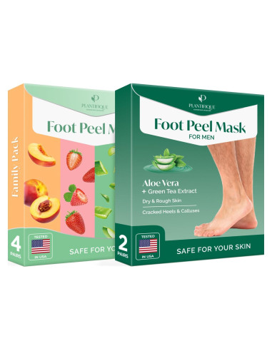 Mascarilla Exfoliante para Pies Plantifique 4 Paquetes Hombres y Mujeres
